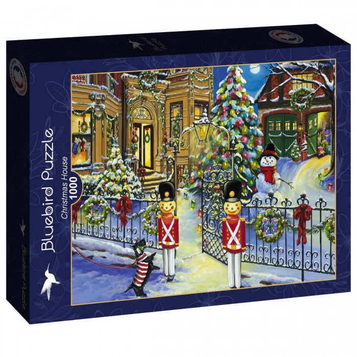 Bluebird Christmas House 1000 Piece Puzzle image 0